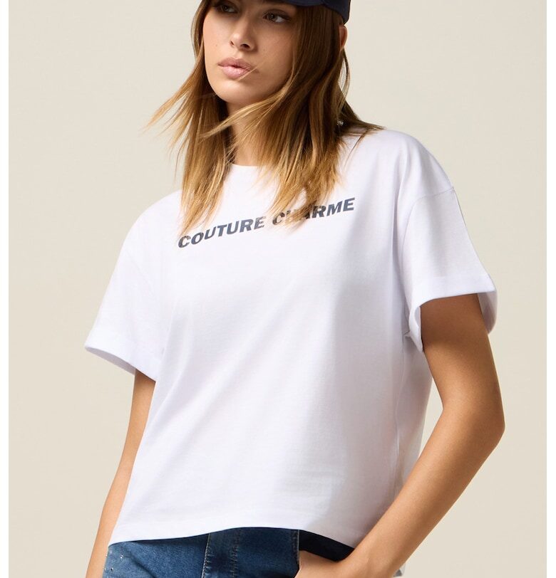 Тениска с надпис Oltre