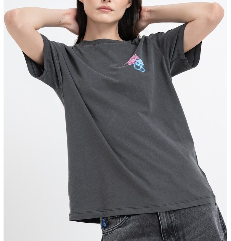 Тениска с неонов принт Tommy Jeans