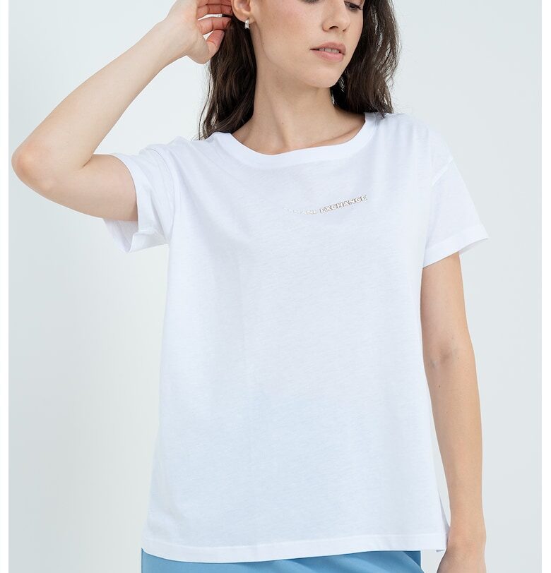 Тениска с овално деколте ARMANI EXCHANGE