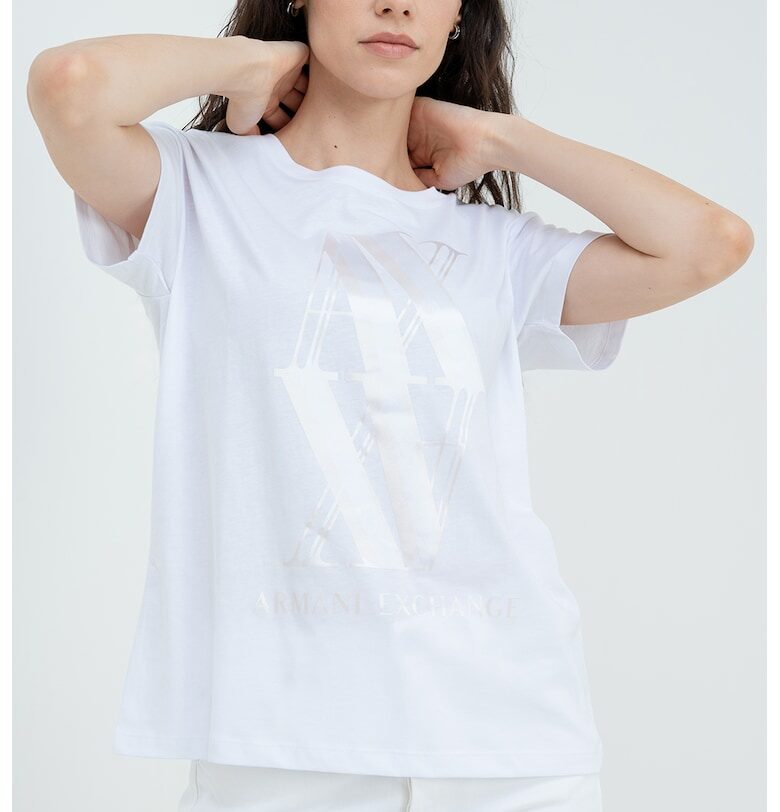 Тениска с овално деколте ARMANI EXCHANGE
