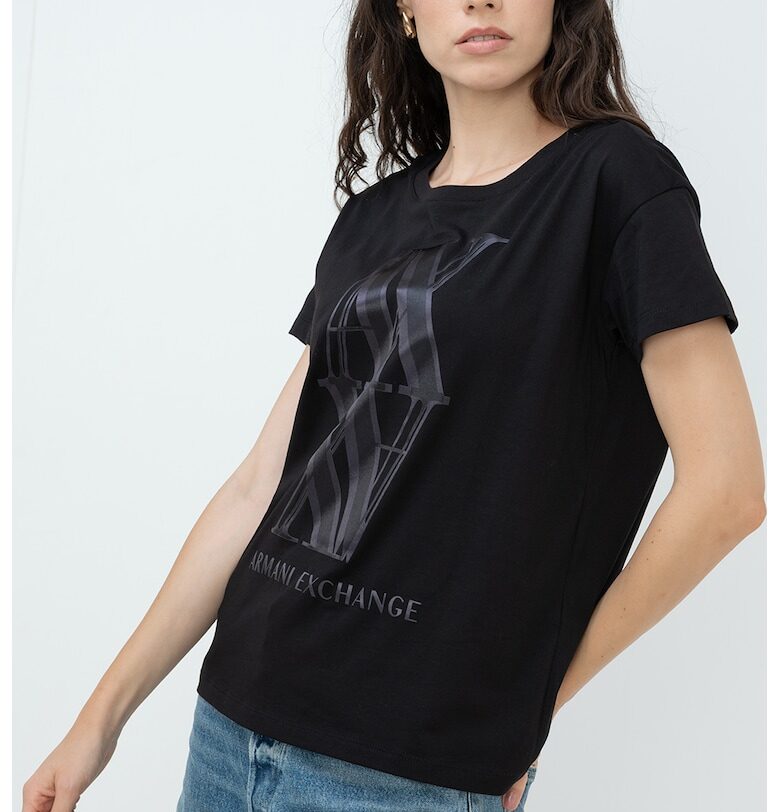 Тениска с овално деколте ARMANI EXCHANGE