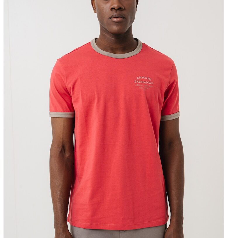 Тениска с овално деколте ARMANI EXCHANGE