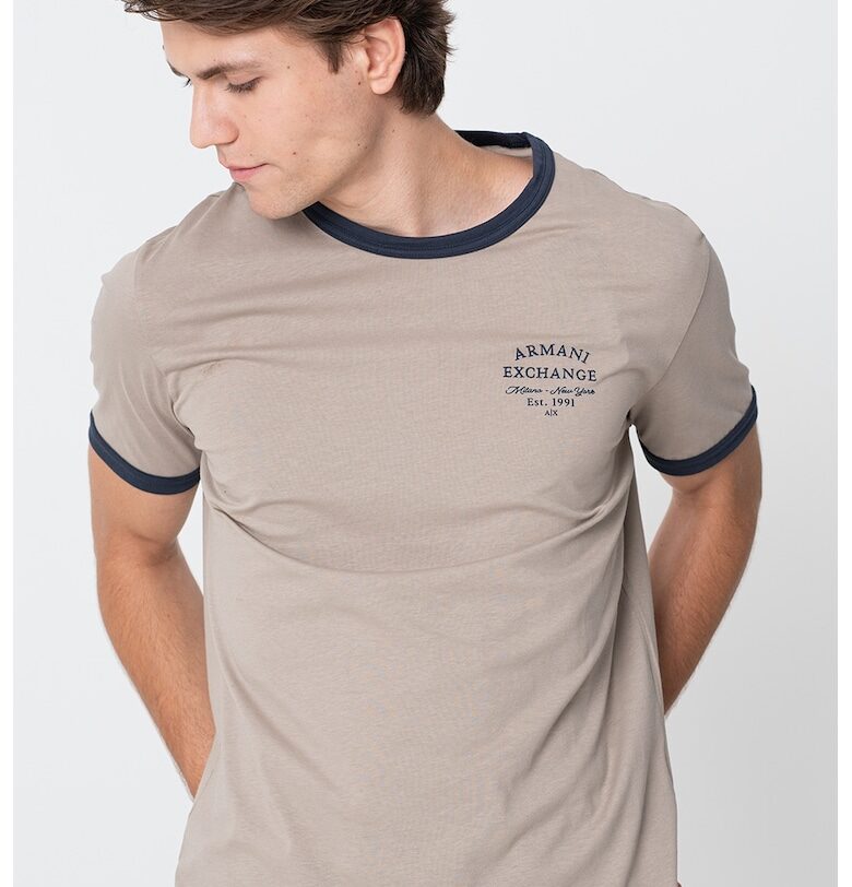 Тениска с овално деколте ARMANI EXCHANGE