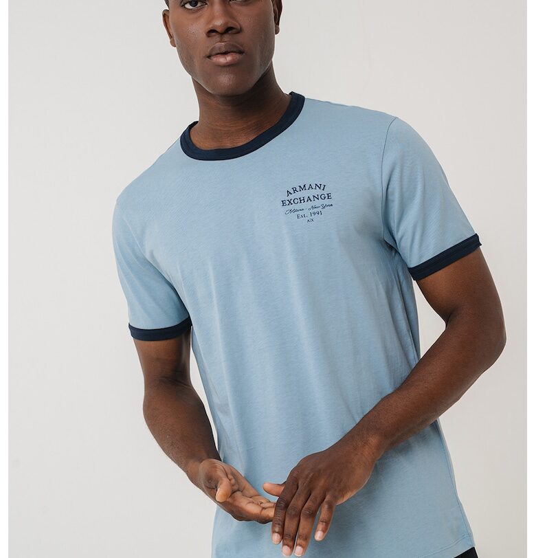 Тениска с овално деколте ARMANI EXCHANGE