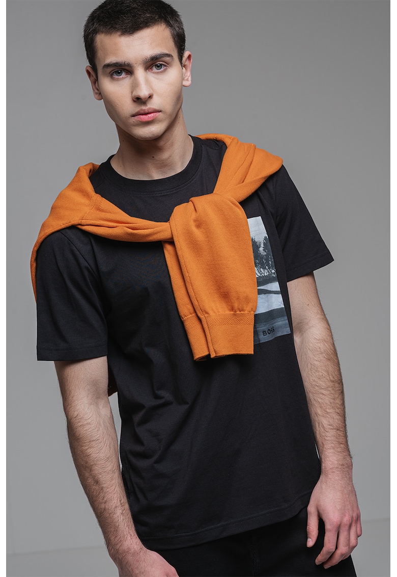 Тениска с овално деколте BOSS