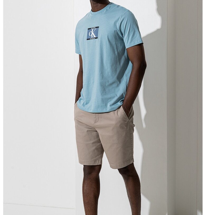 Тениска с овално деколте CALVIN KLEIN