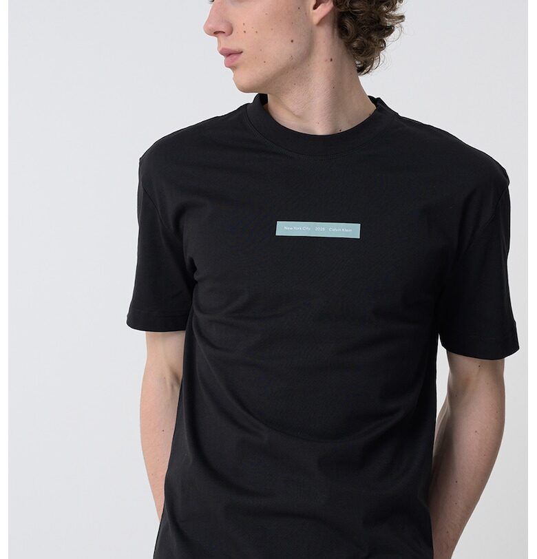 Тениска с овално деколте CALVIN KLEIN JEANS