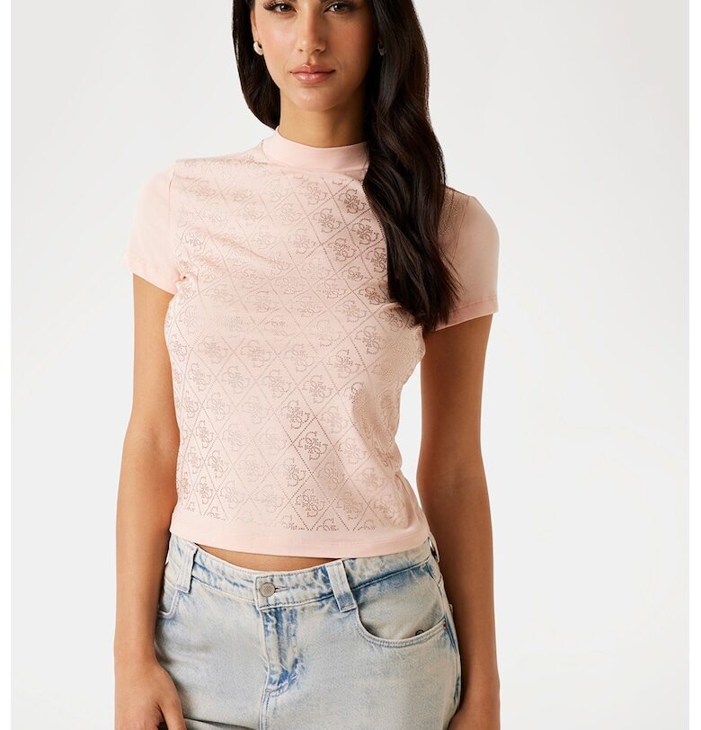 Тениска с овално деколте GUESS