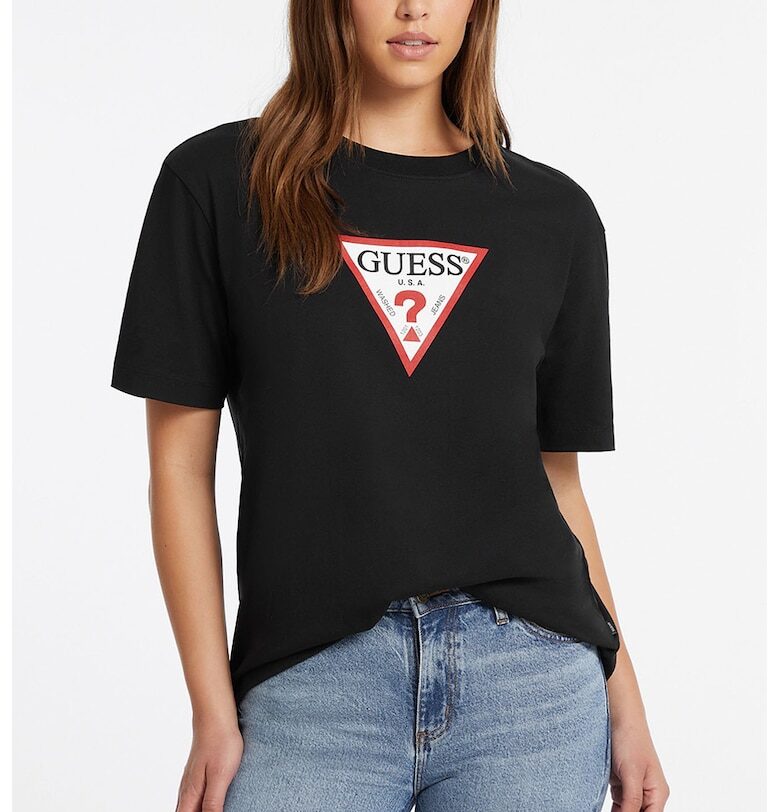 Тениска с овално деколте GUESS JEANS