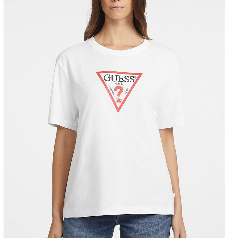 Тениска с овално деколте GUESS JEANS