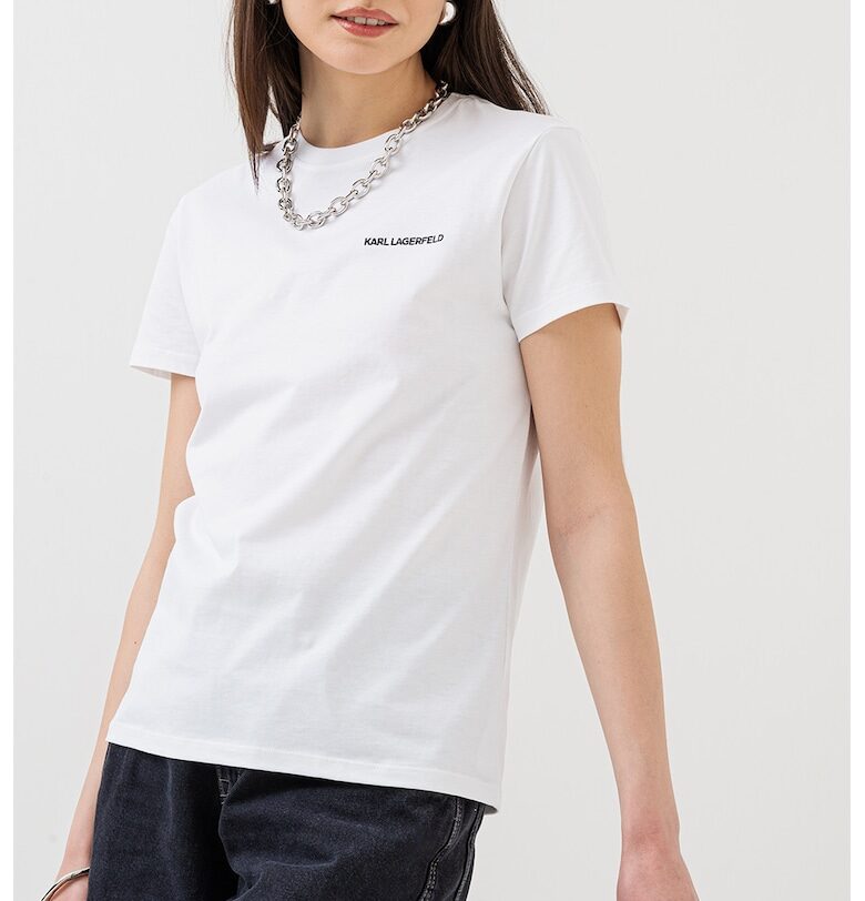 Тениска с овално деколте Karl Lagerfeld