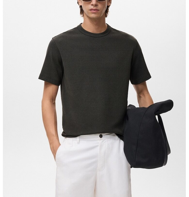 Тениска с овално деколте Mango