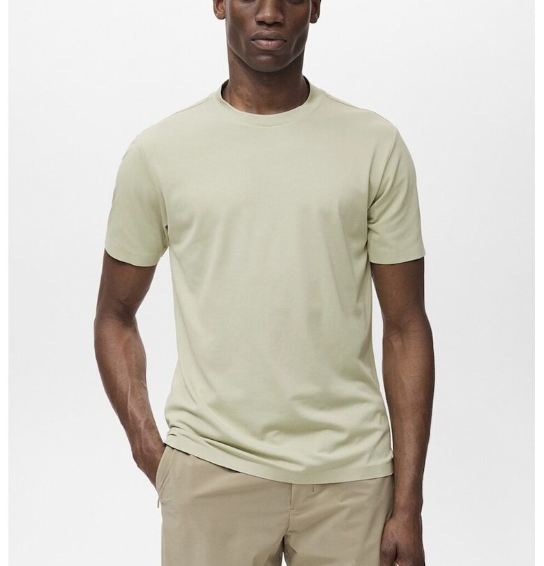 Тениска с овално деколте Mango