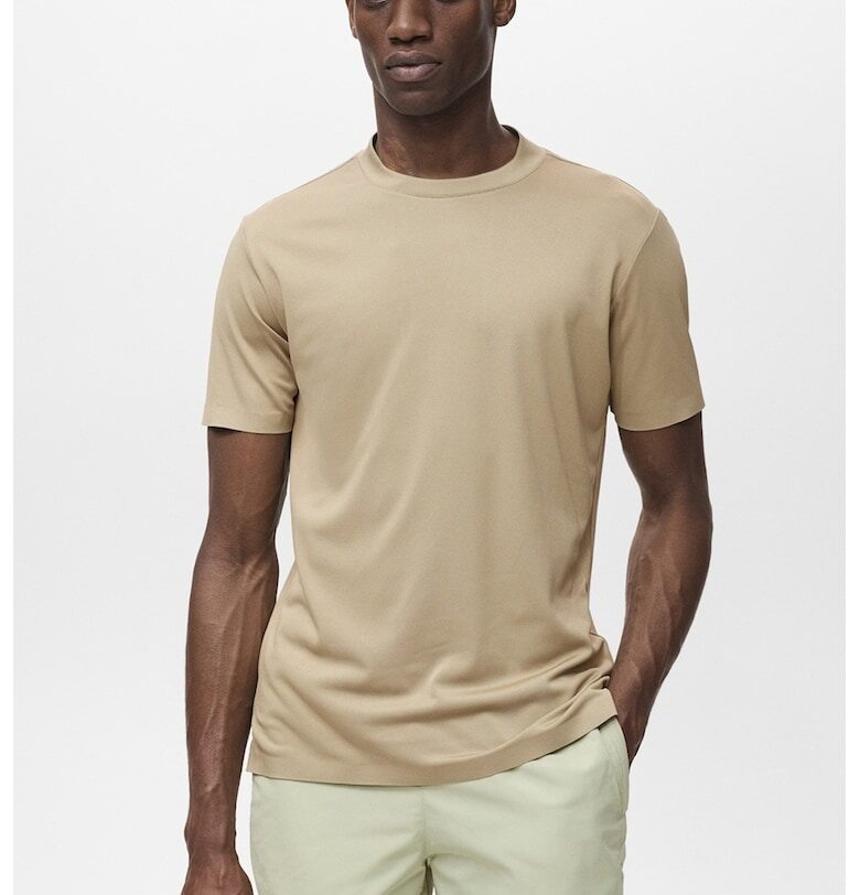 Тениска с овално деколте Mango