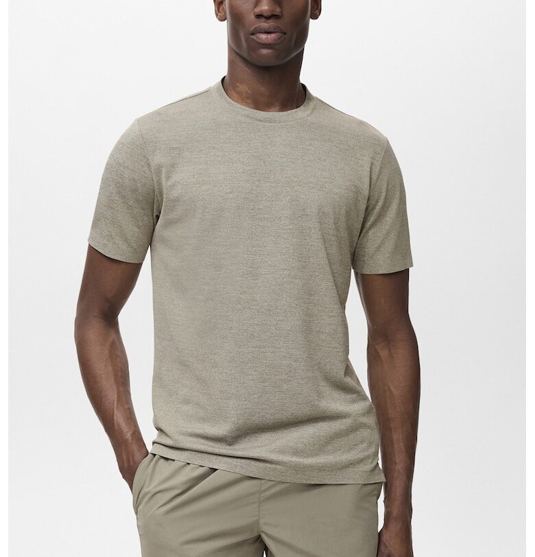 Тениска с овално деколте Mango