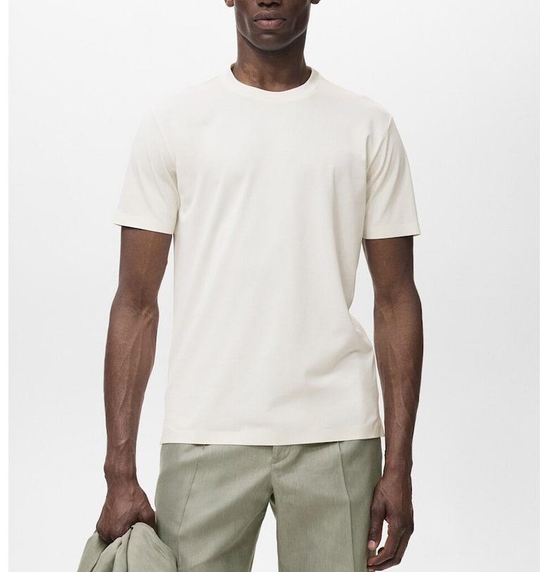 Тениска с овално деколте Mango