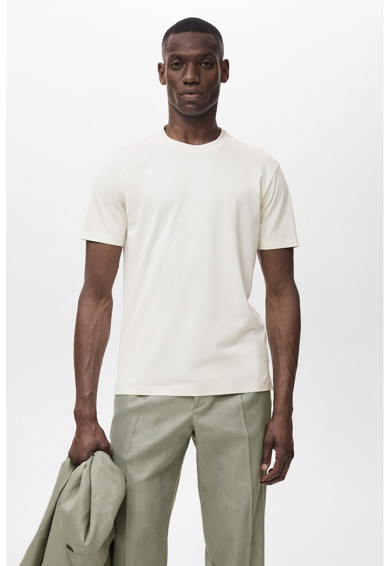 Тениска с овално деколте Mango