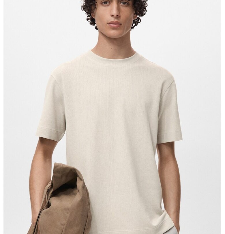 Тениска с овално деколте Mango