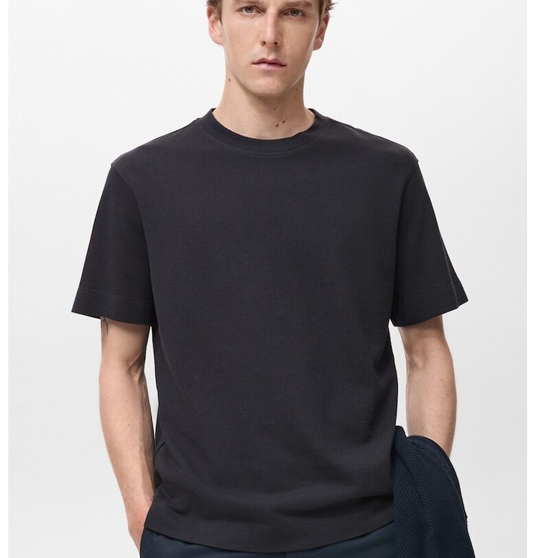 Тениска с овално деколте Mango