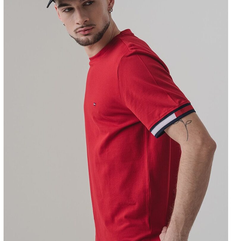 Тениска с овално деколте Tommy Hilfiger