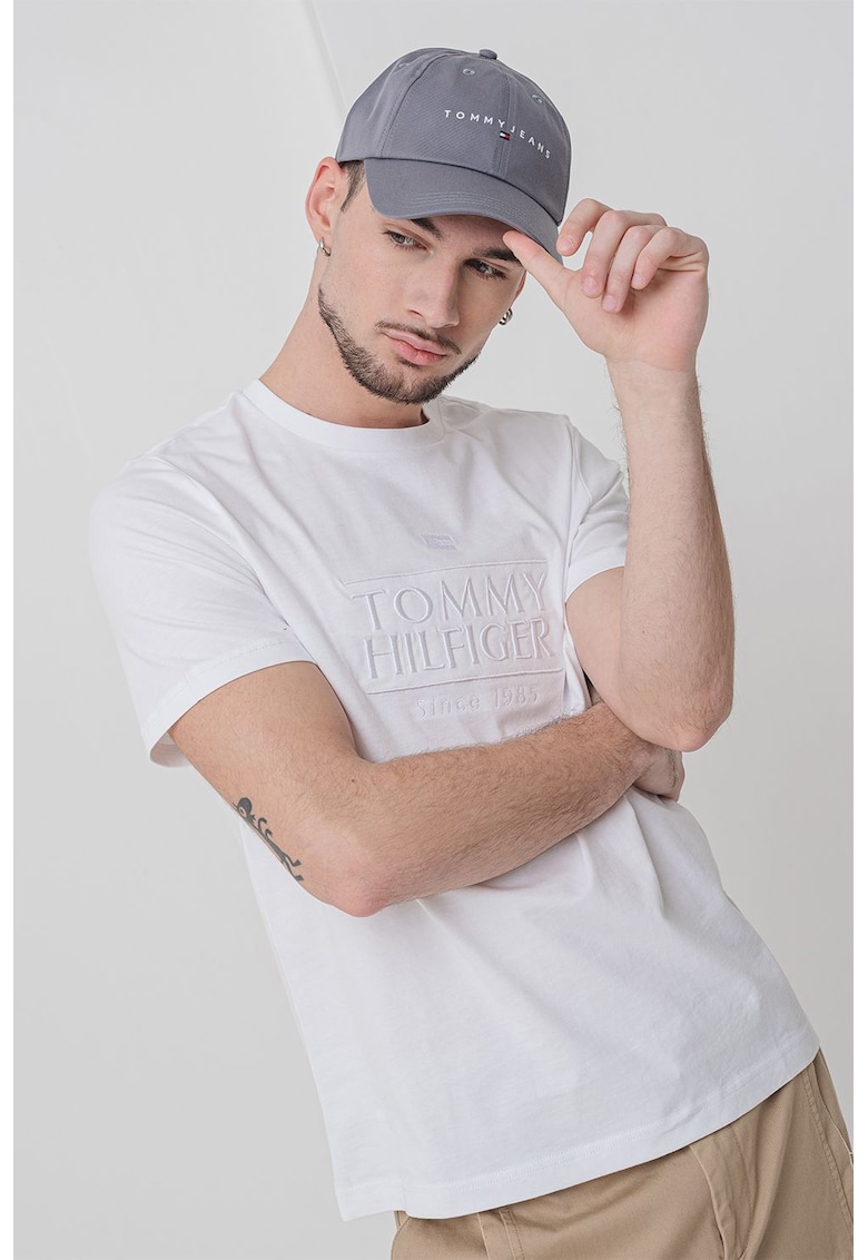 Тениска с овално деколте Tommy Hilfiger