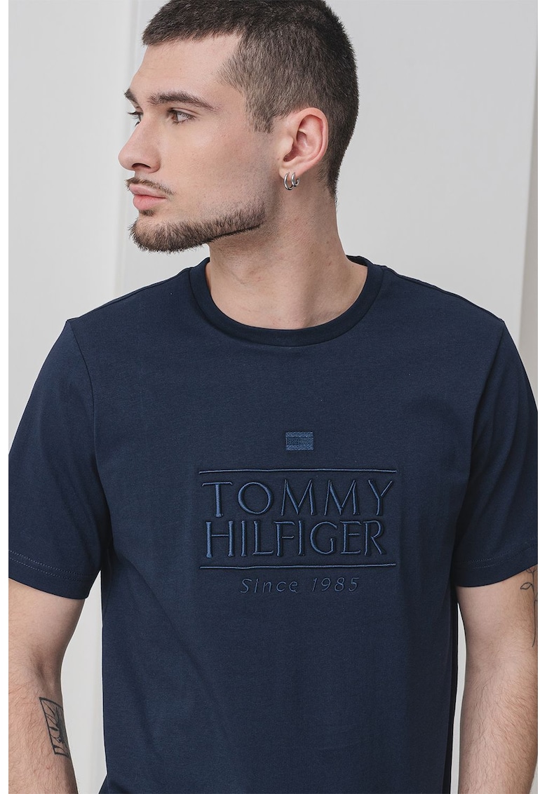 Тениска с овално деколте Tommy Hilfiger