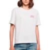 Тениска с овално деколте и графична шарка на гърба Mister tee