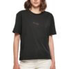 Тениска с овално деколте и графична шарка на гърба Mister tee