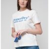 Тениска с овално деколте и декоративни камъни SUPERDRY