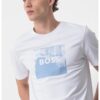 Тениска с овално деколте и лого BOSS