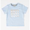 Тениска с овално деколте и лого BOSS Kidswear