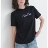 Тениска с овално деколте и лого CALVIN KLEIN JEANS