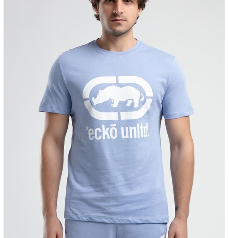 Тениска с овално деколте и лого Ecko Unlimited