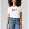 Тениска с овално деколте и лого Levis