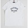Тениска с овално деколте и лого Tommy Hilfiger