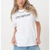 Тениска с овално деколте и надпис OFF-WHITE