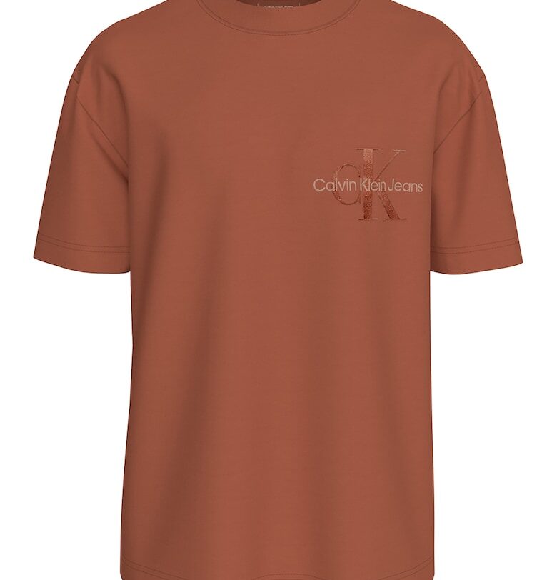 Тениска с овално деколте и паднали ръкави CALVIN KLEIN JEANS