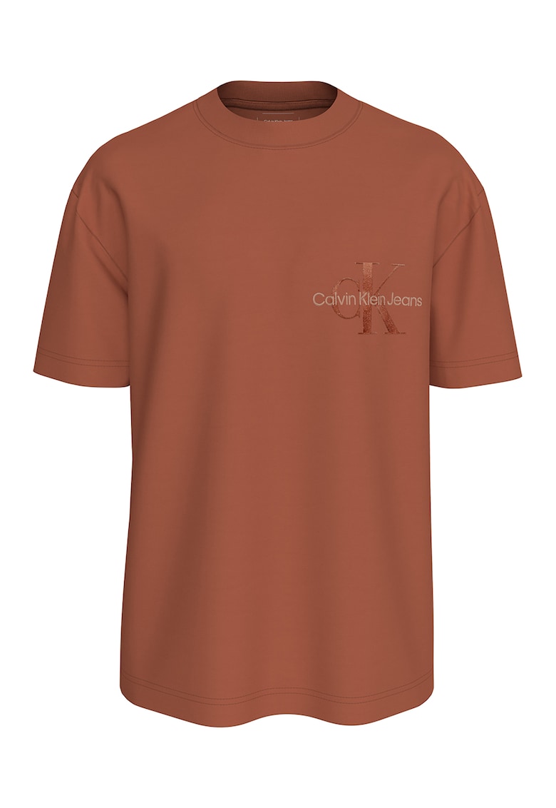 Тениска с овално деколте и паднали ръкави CALVIN KLEIN JEANS