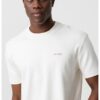 Тениска с овално деколте и пришито лого CALVIN KLEIN JEANS