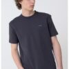 Тениска с овално деколте и пришито лого CALVIN KLEIN JEANS
