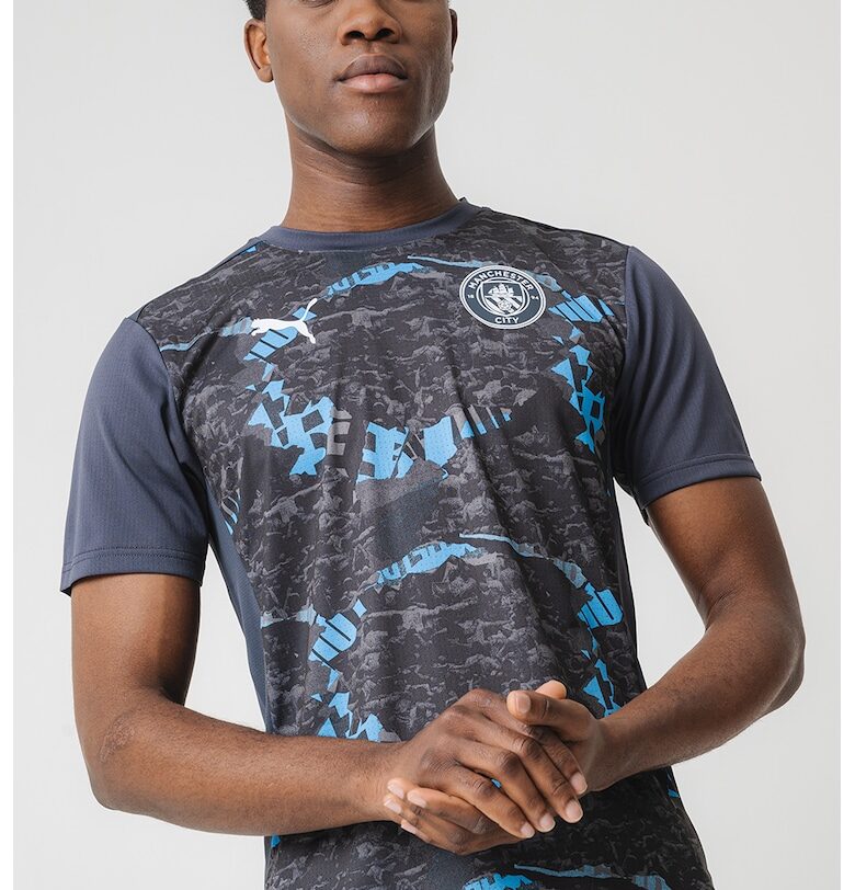 Тениска с овално деколте и шарка Puma