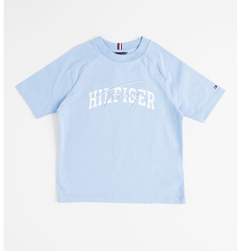 Тениска с овално деколте и шарка Tommy Hilfiger