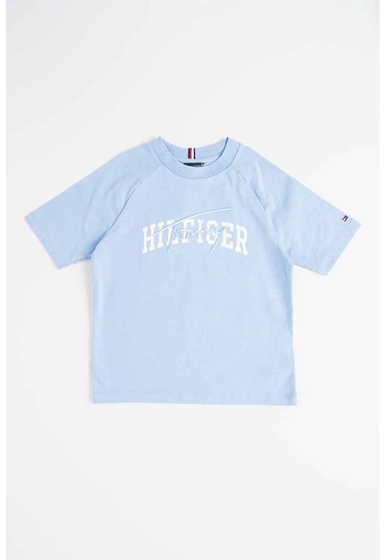 Тениска с овално деколте и шарка Tommy Hilfiger