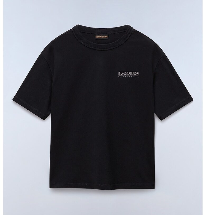 Тениска с овално деколте и шарка на гърба Napapijri