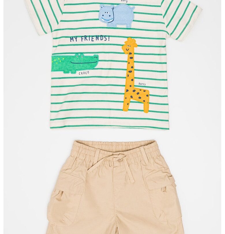 Тениска с овално деколте и шорти OVS