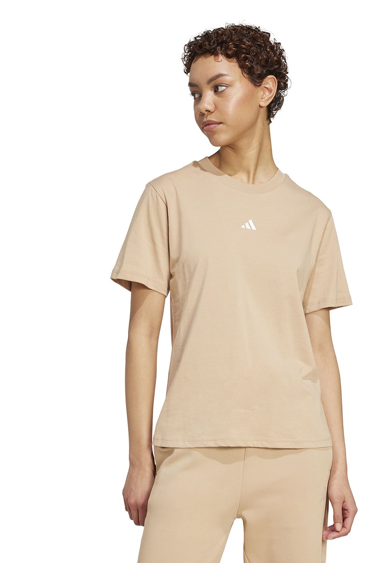 Тениска с овално деколте с лого adidas Sportswear
