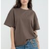 Тениска с паднали ръкави ARMANI EXCHANGE