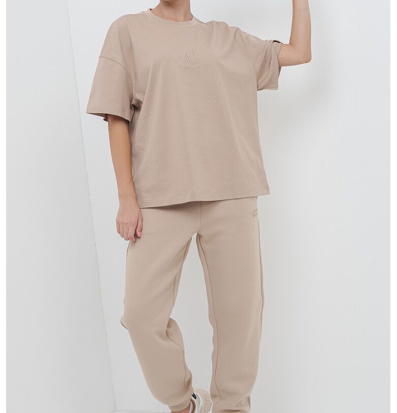 Тениска с паднали ръкави ARMANI EXCHANGE