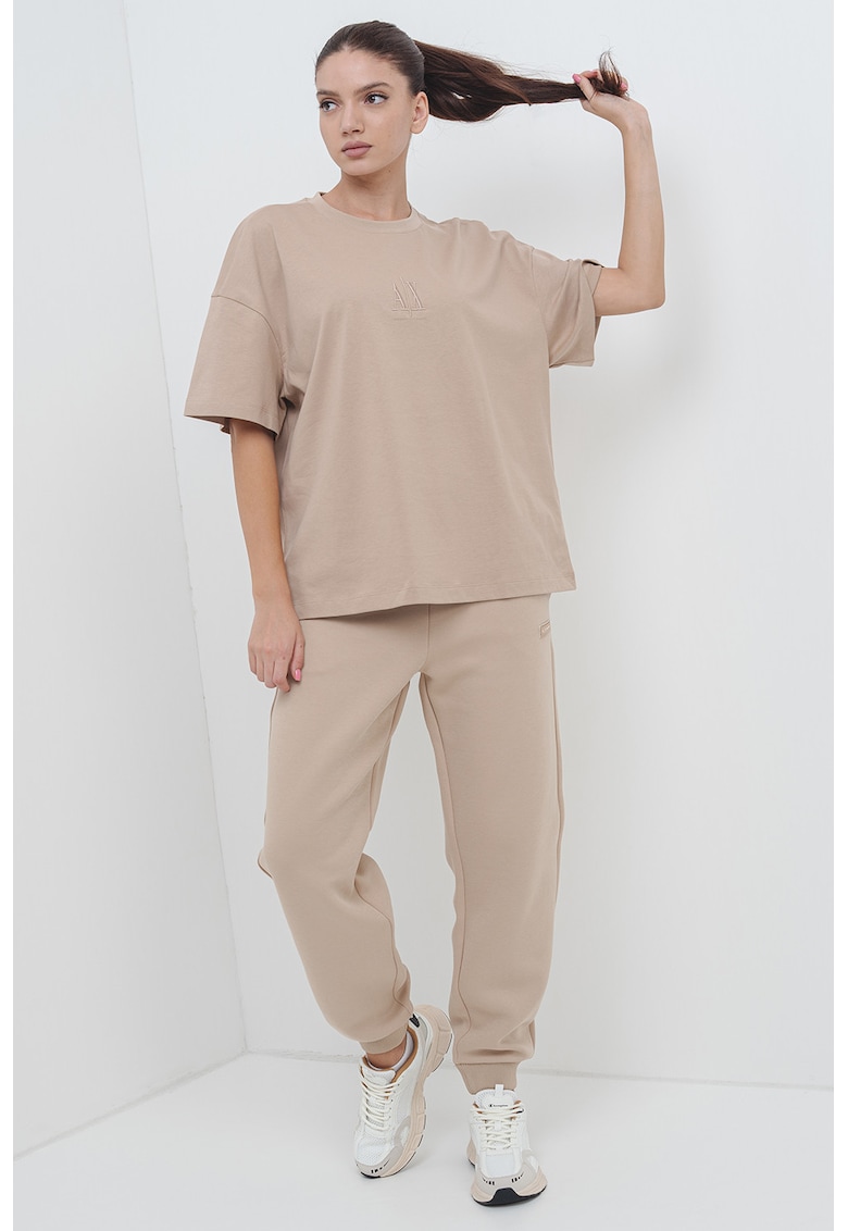 Тениска с паднали ръкави ARMANI EXCHANGE