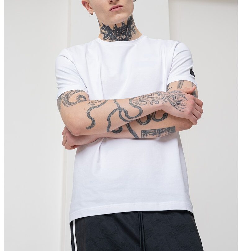 Тениска с памук и лого BOSS